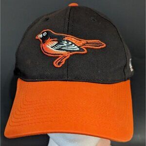 Baltimore Orioles Hat Mens Black‎ orange orange baseball size s/M